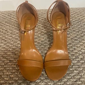 Lulus Tan strap heels